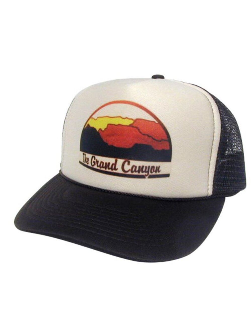 Retro Grand Canyon National Park Foam Trucker Hat Black Rope Snapback Cap New - Picture 2 of 3